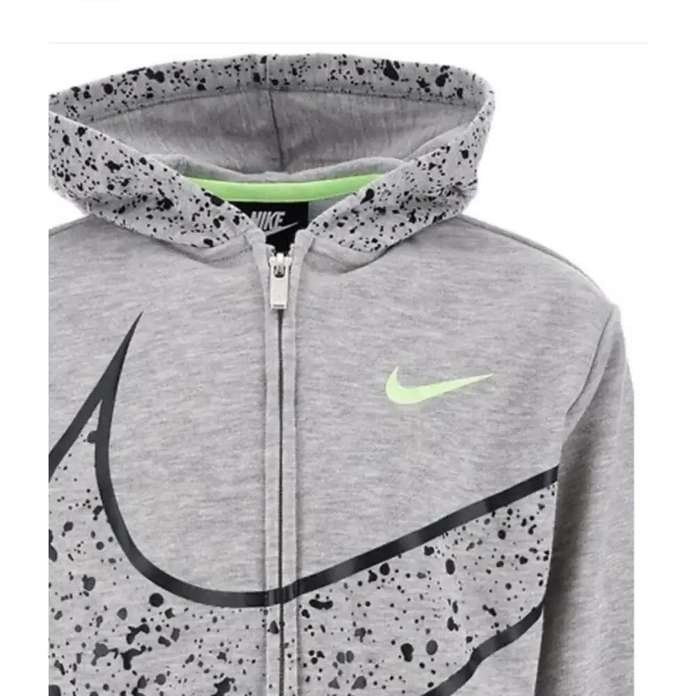 $48 Nike Cardigan Splatter Full Zip Girls Sports Jacket Hoodie Size 4T